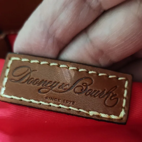 Dooney & Bourke Rich Brown Leather Satchel - Picture 6 of 16